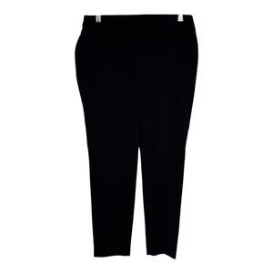 Crown & Ivy Ashley Black Capri Pants Womens Size 8P Stretch Cotton Blend